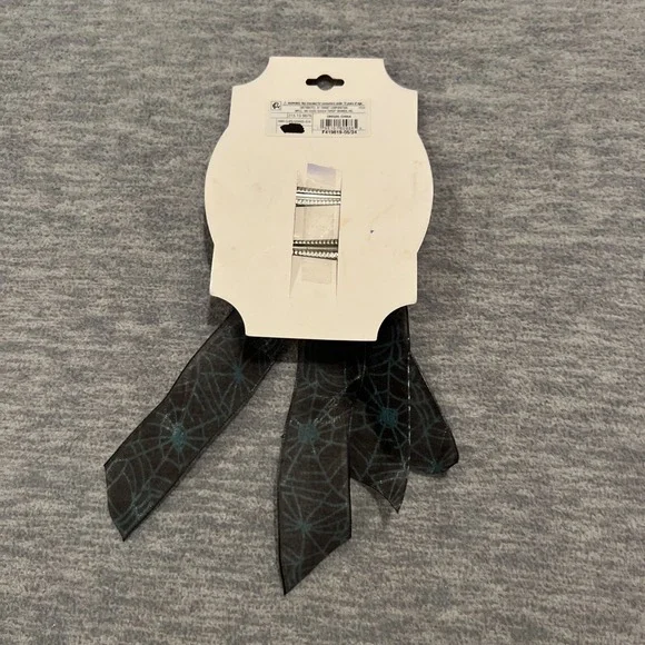 Cat & Jack Baby Halloween Pumpkin‎ Hat Stretch & Spider Web Hair Clips Bows New - Picture 11 of 13